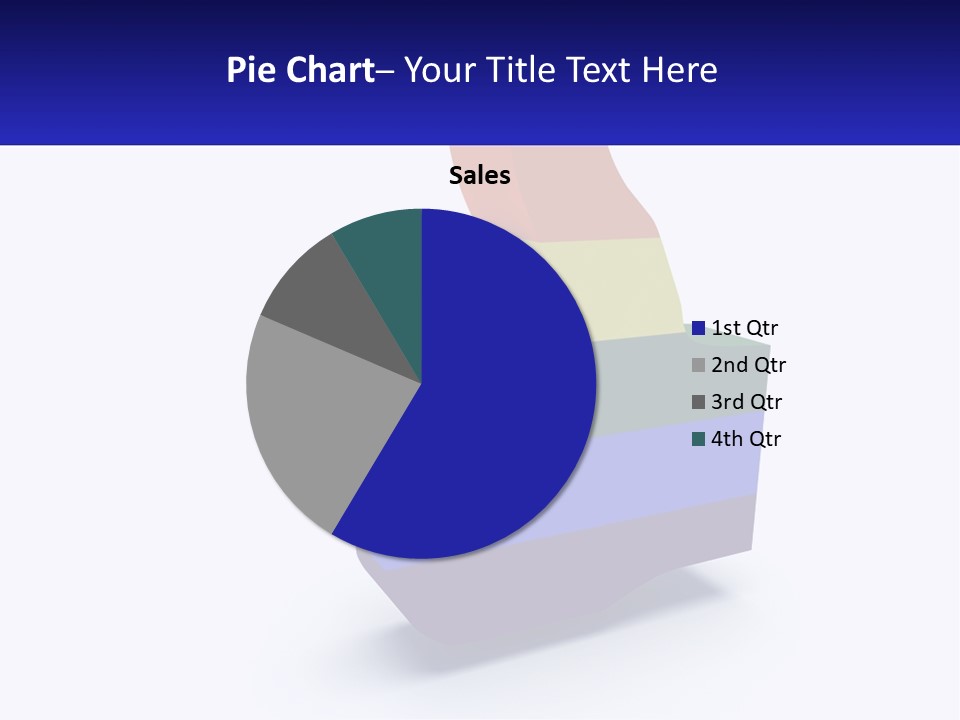 A 3D Image Of A Rainbow Colored Finger PowerPoint Template