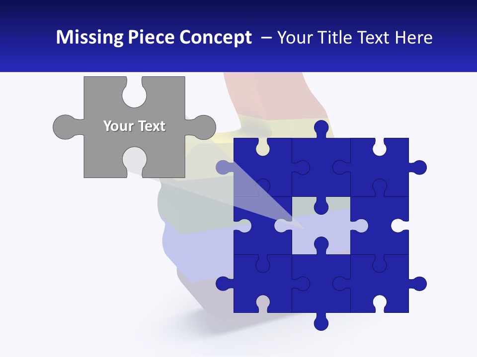 A 3D Image Of A Rainbow Colored Finger PowerPoint Template