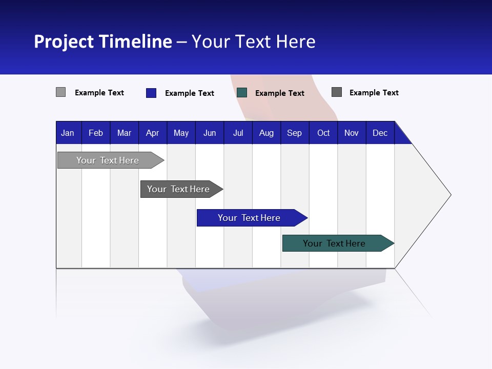 A 3D Image Of A Rainbow Colored Finger PowerPoint Template