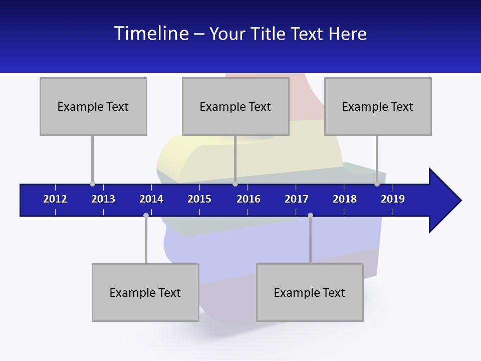 A 3D Image Of A Rainbow Colored Finger PowerPoint Template