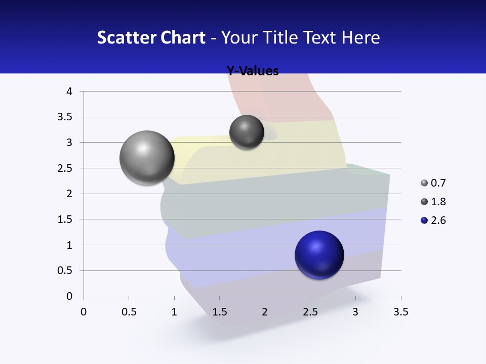 A 3D Image Of A Rainbow Colored Finger PowerPoint Template