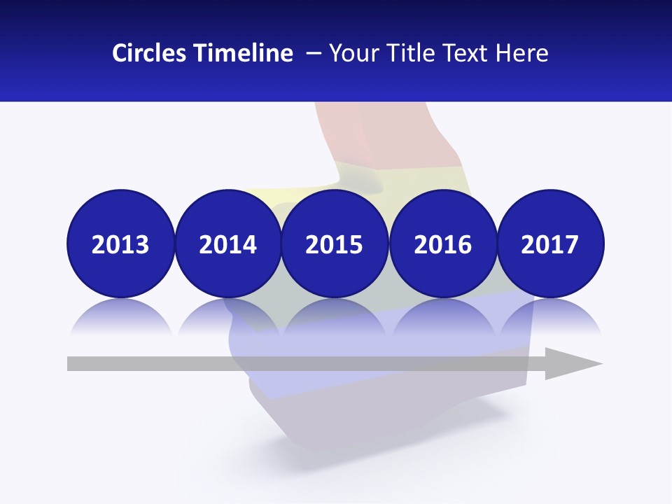 A 3D Image Of A Rainbow Colored Finger PowerPoint Template