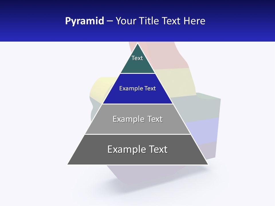 A 3D Image Of A Rainbow Colored Finger PowerPoint Template