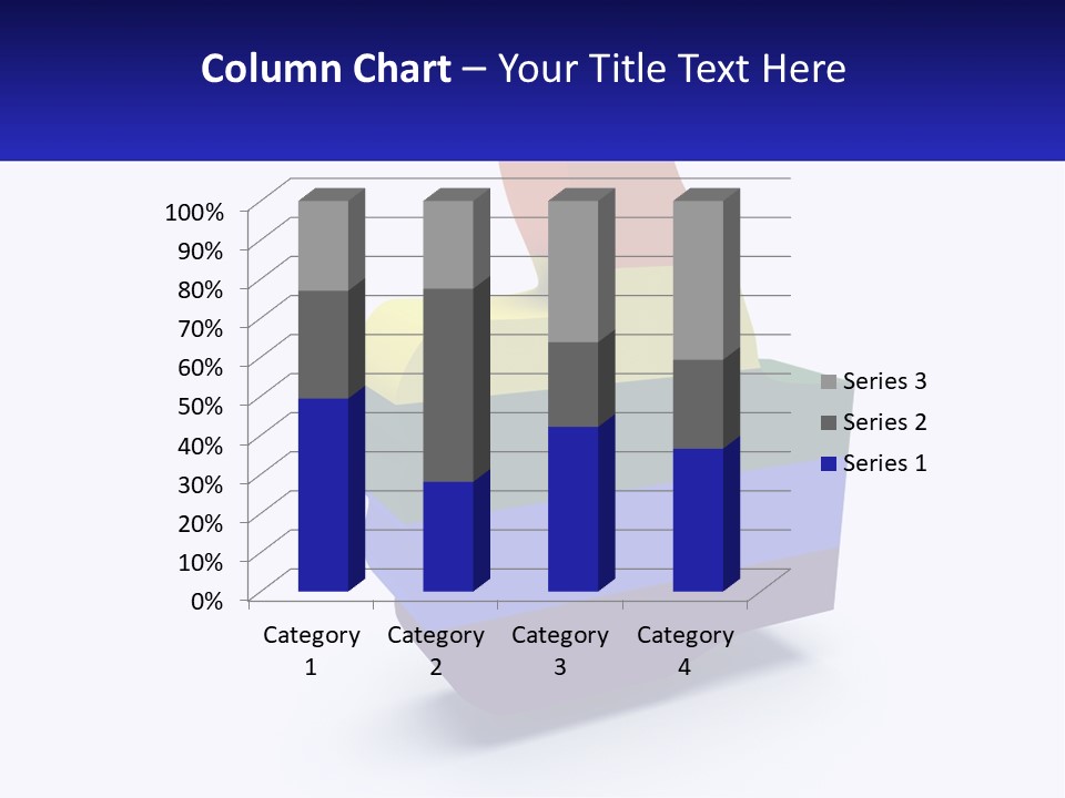 A 3D Image Of A Rainbow Colored Finger PowerPoint Template
