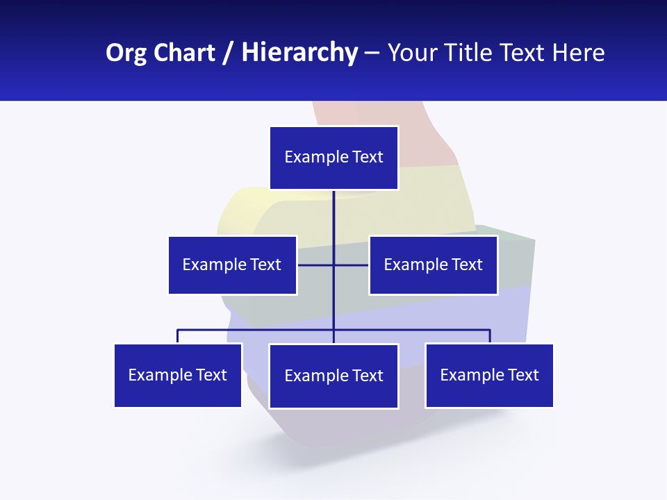 A 3D Image Of A Rainbow Colored Finger PowerPoint Template