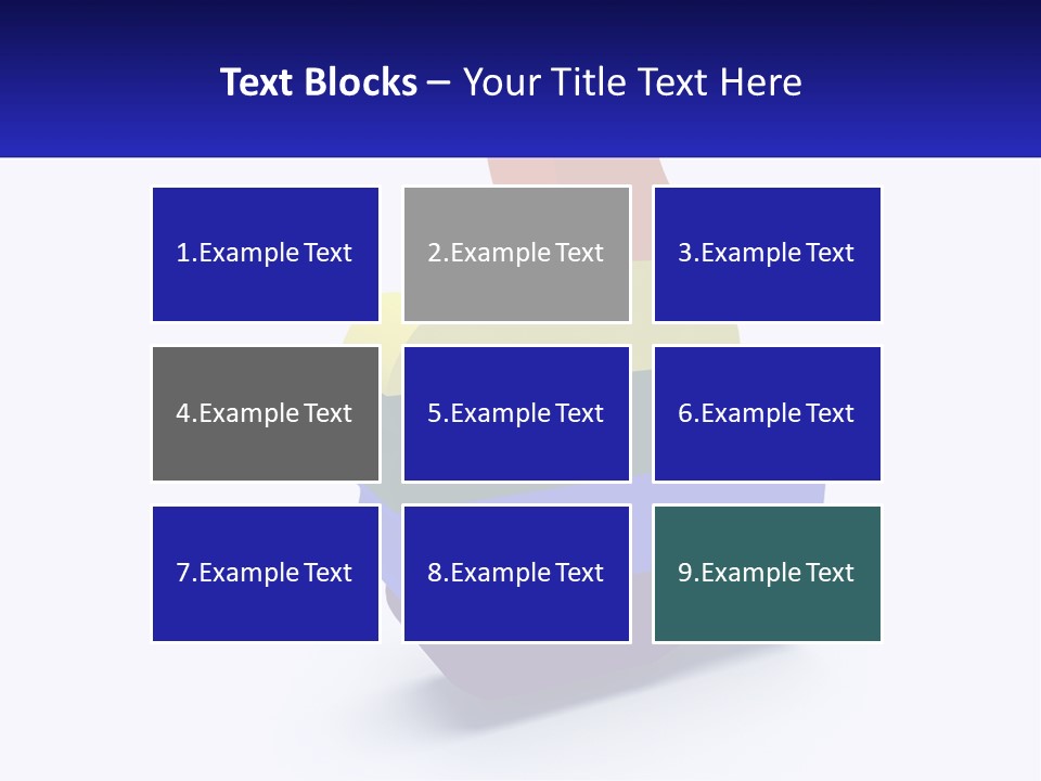 A 3D Image Of A Rainbow Colored Finger PowerPoint Template