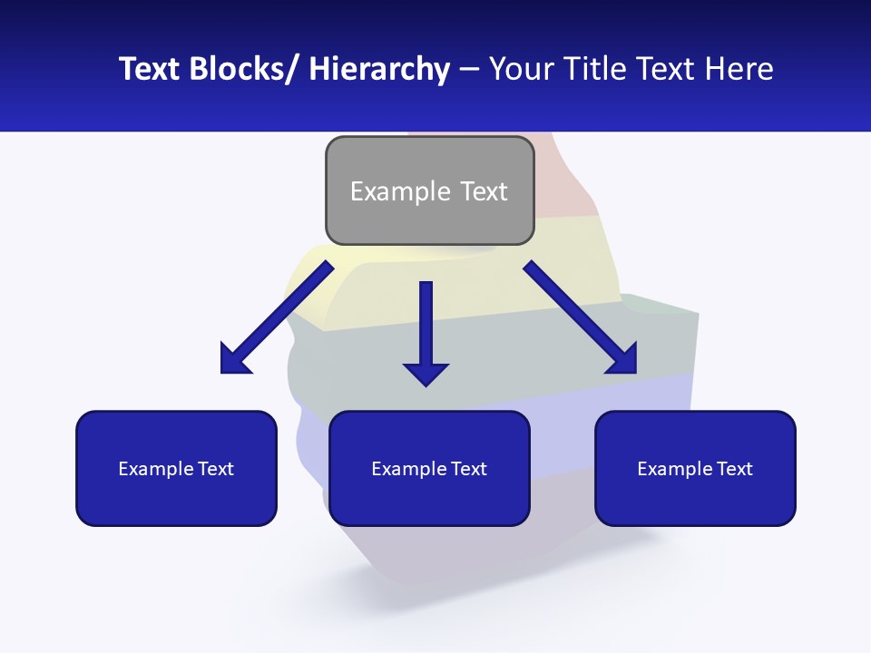 A 3D Image Of A Rainbow Colored Finger PowerPoint Template