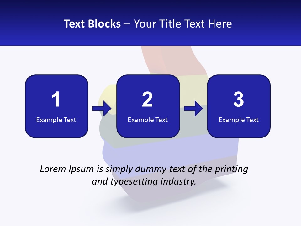 A 3D Image Of A Rainbow Colored Finger PowerPoint Template