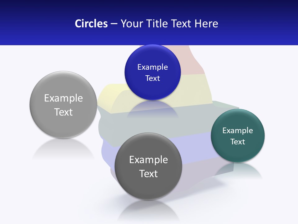 A 3D Image Of A Rainbow Colored Finger PowerPoint Template