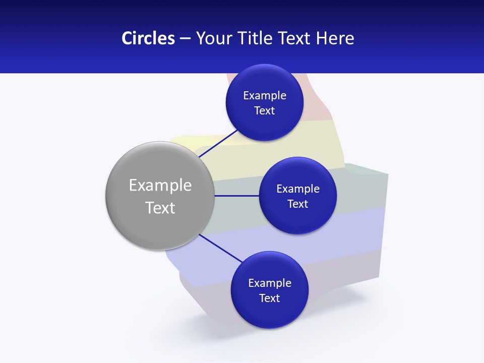 A 3D Image Of A Rainbow Colored Finger PowerPoint Template