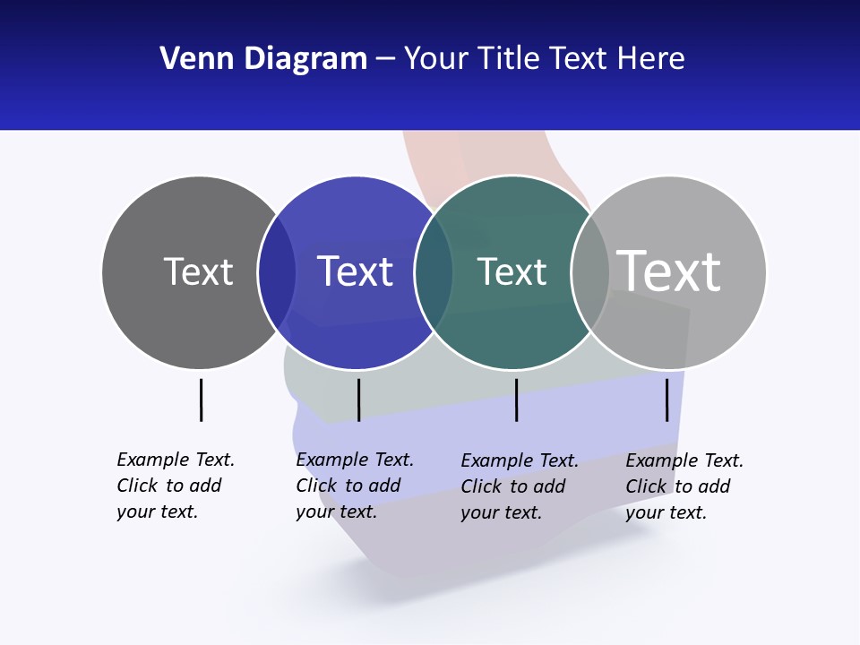 A 3D Image Of A Rainbow Colored Finger PowerPoint Template
