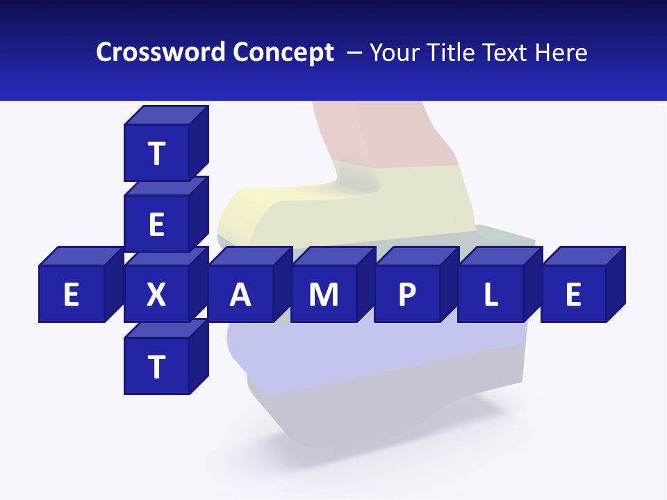 A 3D Image Of A Rainbow Colored Finger PowerPoint Template