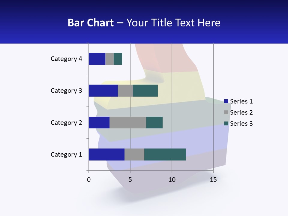A 3D Image Of A Rainbow Colored Finger PowerPoint Template