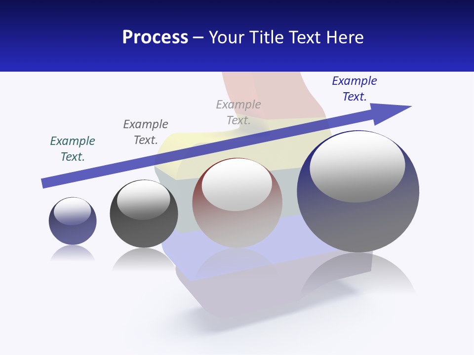 A 3D Image Of A Rainbow Colored Finger PowerPoint Template