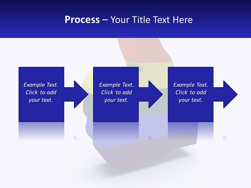 A 3D Image Of A Rainbow Colored Finger PowerPoint Template