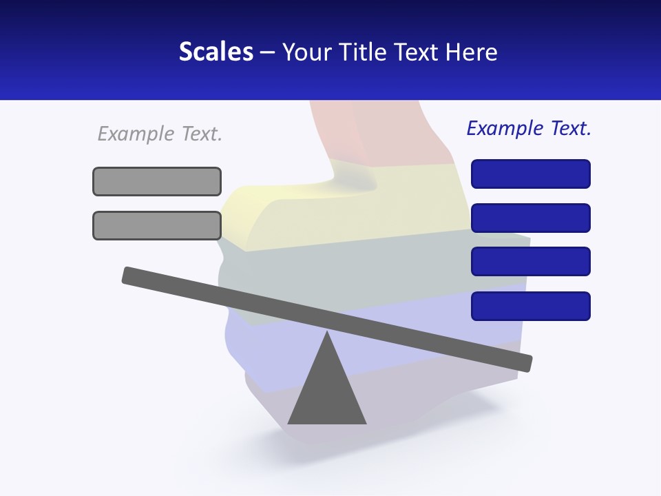A 3D Image Of A Rainbow Colored Finger PowerPoint Template