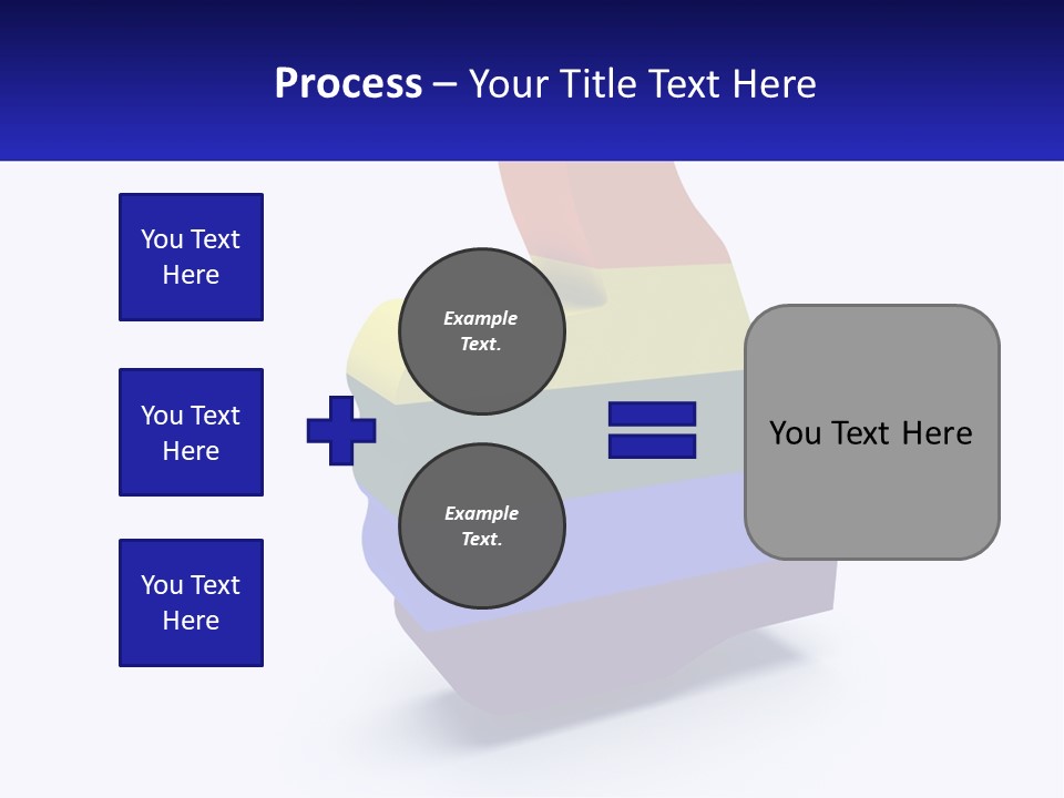 A 3D Image Of A Rainbow Colored Finger PowerPoint Template