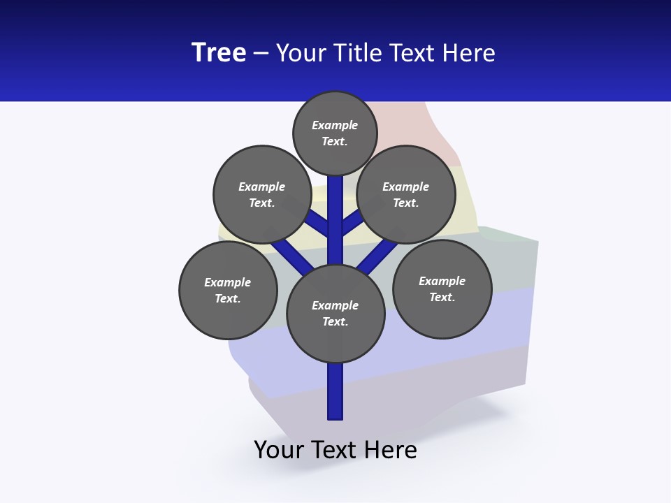 A 3D Image Of A Rainbow Colored Finger PowerPoint Template