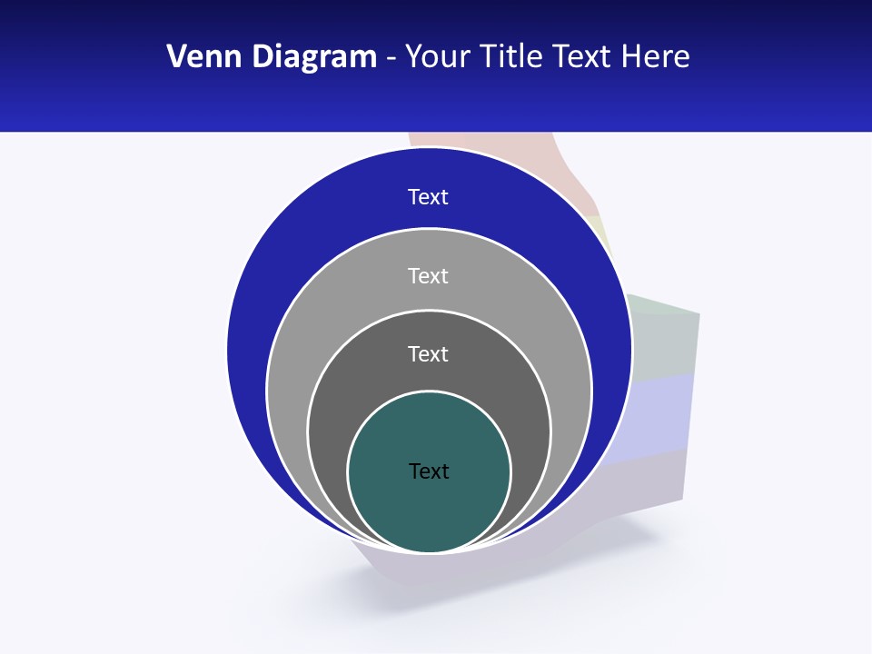 A 3D Image Of A Rainbow Colored Finger PowerPoint Template