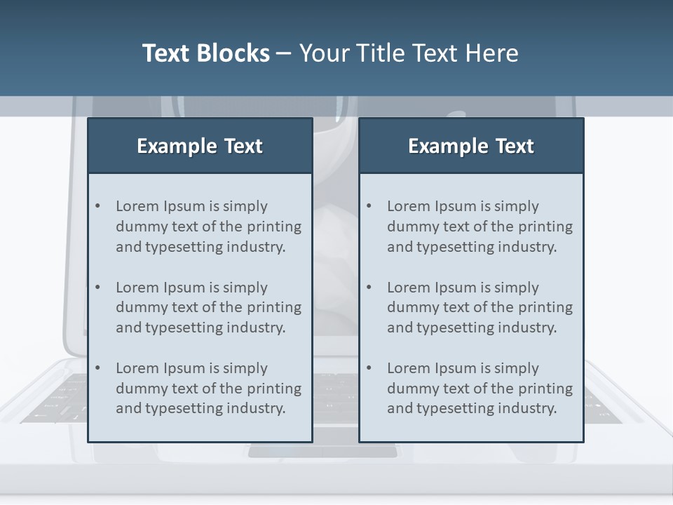 A Laptop With A Robot On The Screen PowerPoint Template