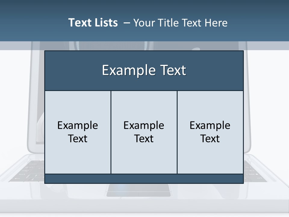 A Laptop With A Robot On The Screen PowerPoint Template