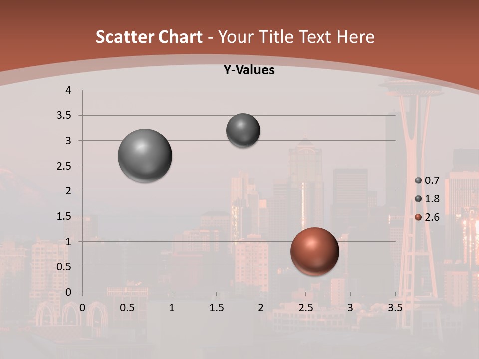 A Picture Of A City With A Mountain In The Background PowerPoint Template