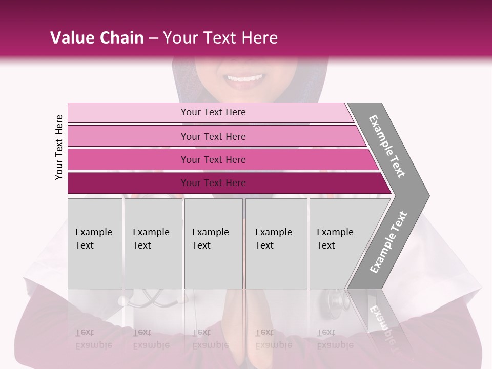 A Woman In A Doctor's Coat With A Stethoscope On Her PowerPoint Template