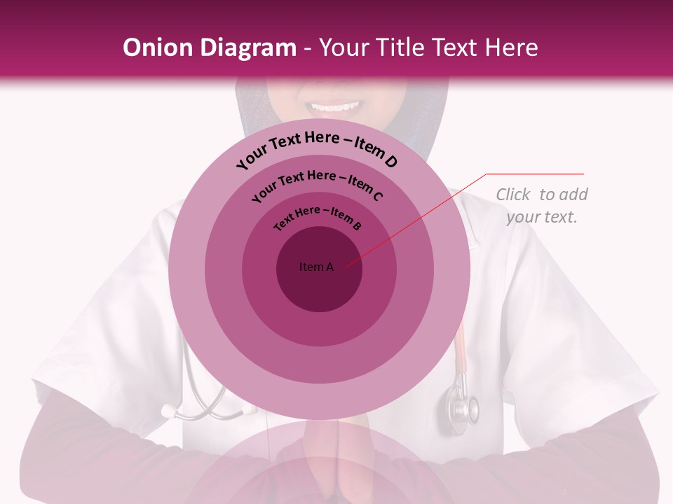 A Woman In A Doctor's Coat With A Stethoscope On Her PowerPoint Template