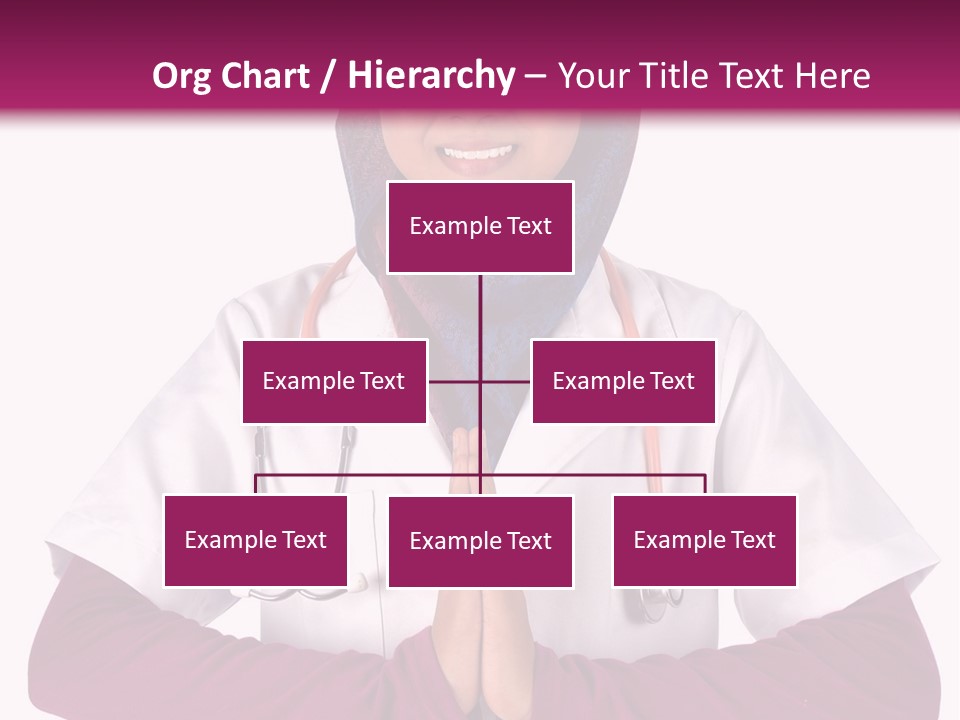 A Woman In A Doctor's Coat With A Stethoscope On Her PowerPoint Template