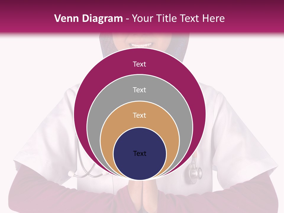 A Woman In A Doctor's Coat With A Stethoscope On Her PowerPoint Template