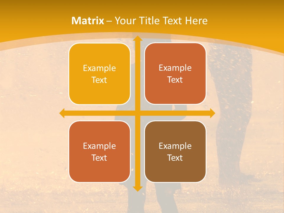 A Girl Standing In The Rain With Her Hands In Her Pockets PowerPoint Template