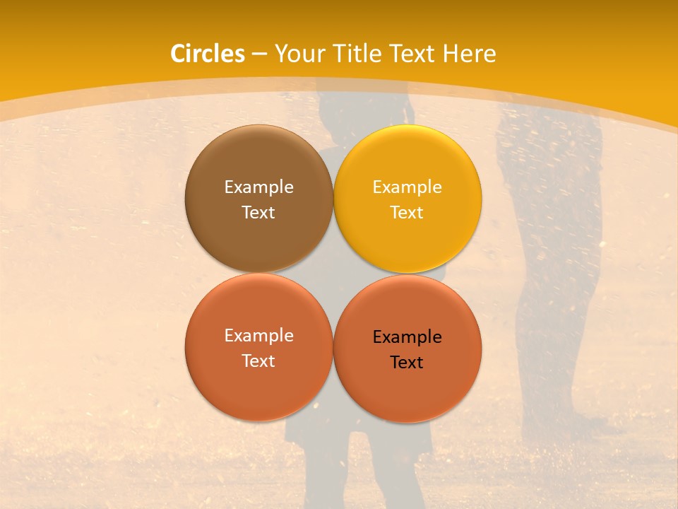 A Girl Standing In The Rain With Her Hands In Her Pockets PowerPoint Template