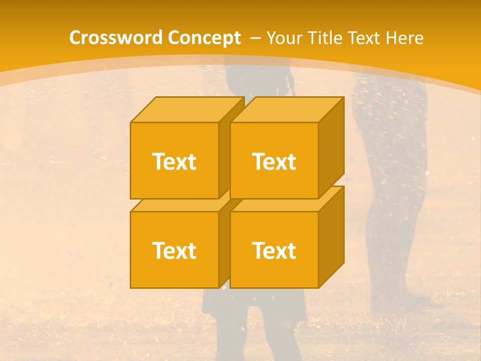 A Girl Standing In The Rain With Her Hands In Her Pockets PowerPoint Template