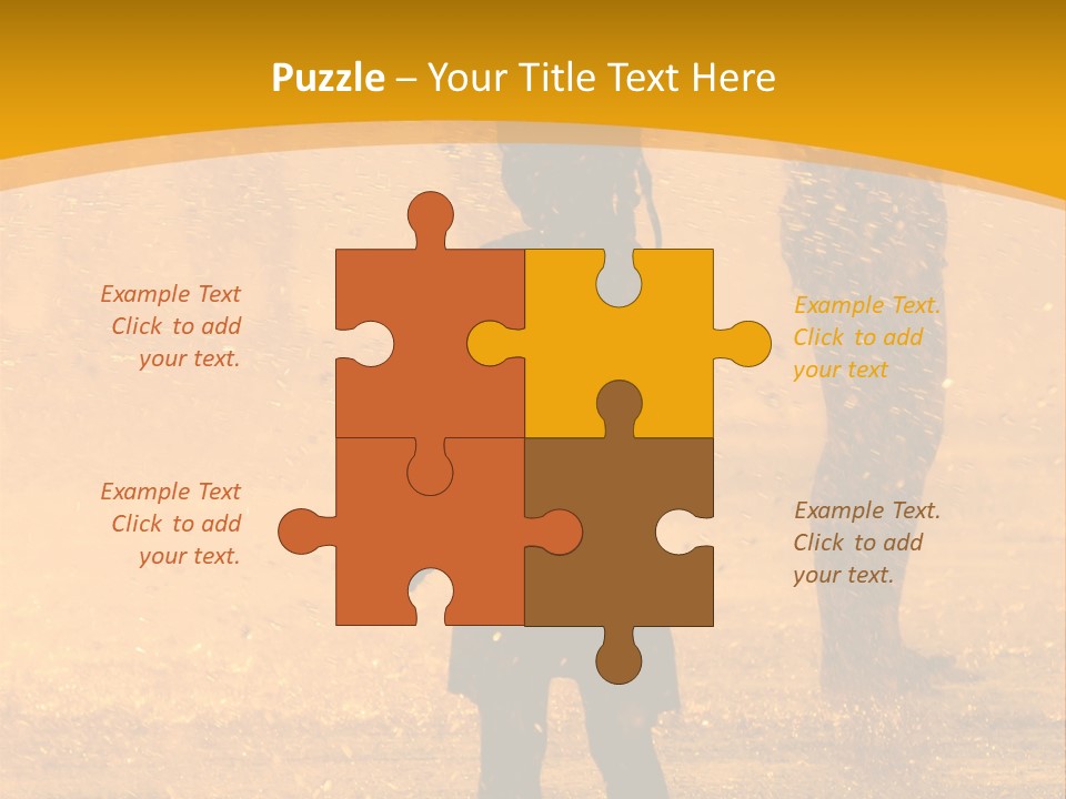 A Girl Standing In The Rain With Her Hands In Her Pockets PowerPoint Template