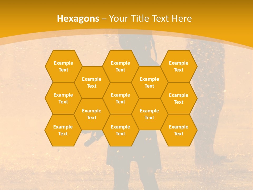 A Girl Standing In The Rain With Her Hands In Her Pockets PowerPoint Template