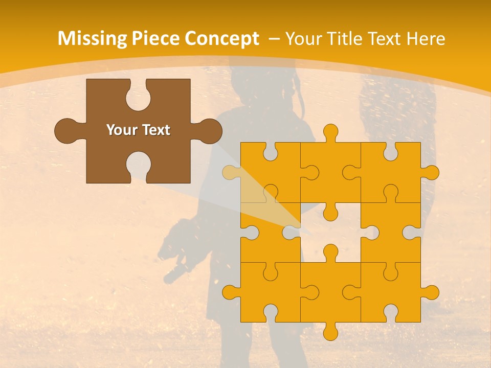 A Girl Standing In The Rain With Her Hands In Her Pockets PowerPoint Template