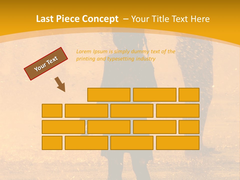 A Girl Standing In The Rain With Her Hands In Her Pockets PowerPoint Template