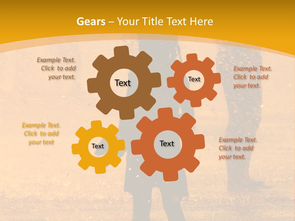 A Girl Standing In The Rain With Her Hands In Her Pockets PowerPoint Template