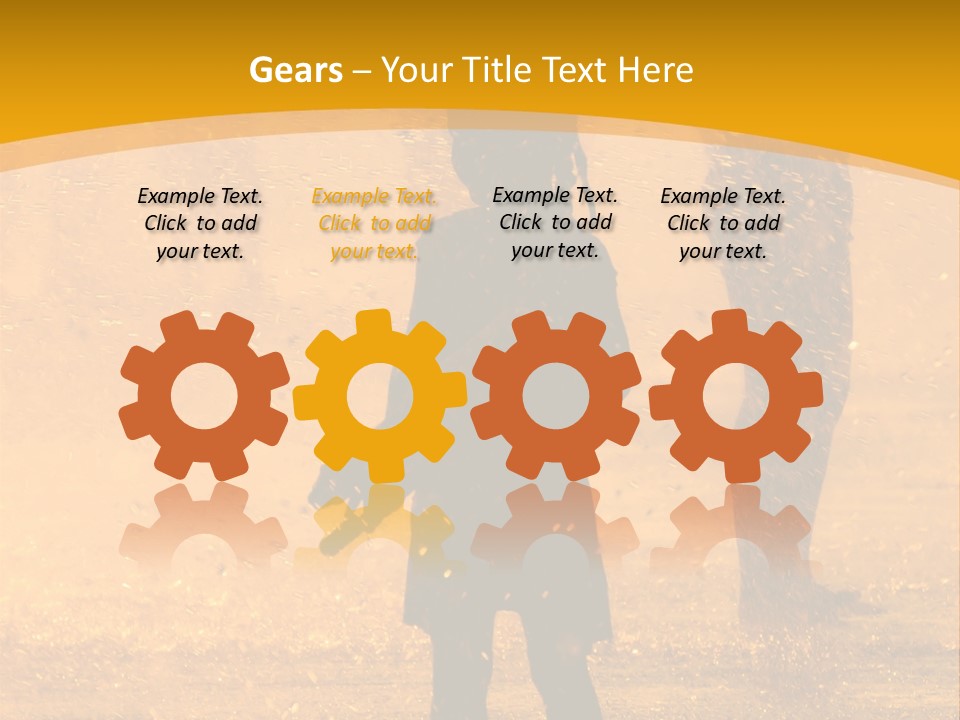 A Girl Standing In The Rain With Her Hands In Her Pockets PowerPoint Template