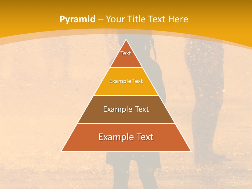 A Girl Standing In The Rain With Her Hands In Her Pockets PowerPoint Template