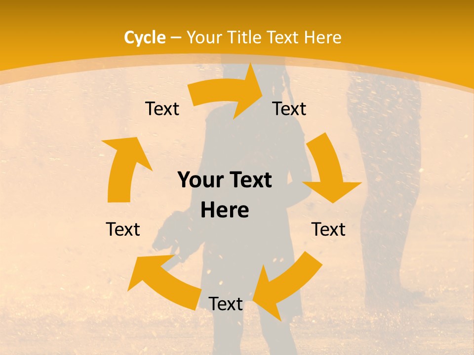 A Girl Standing In The Rain With Her Hands In Her Pockets PowerPoint Template