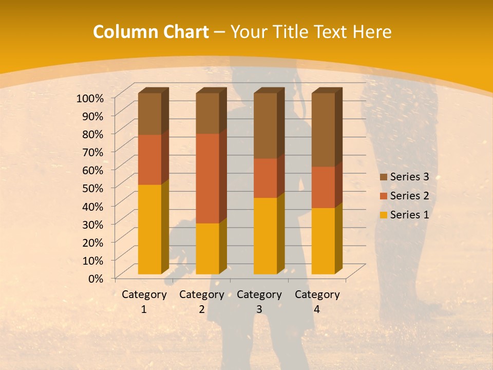 A Girl Standing In The Rain With Her Hands In Her Pockets PowerPoint Template
