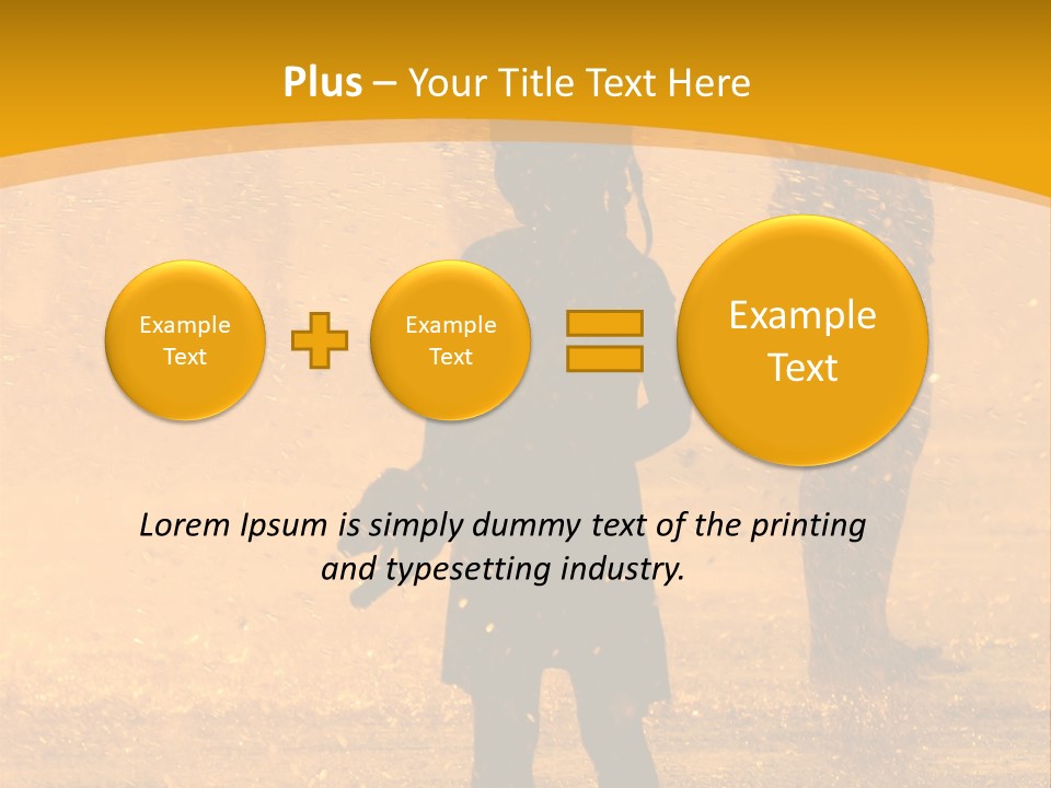 A Girl Standing In The Rain With Her Hands In Her Pockets PowerPoint Template