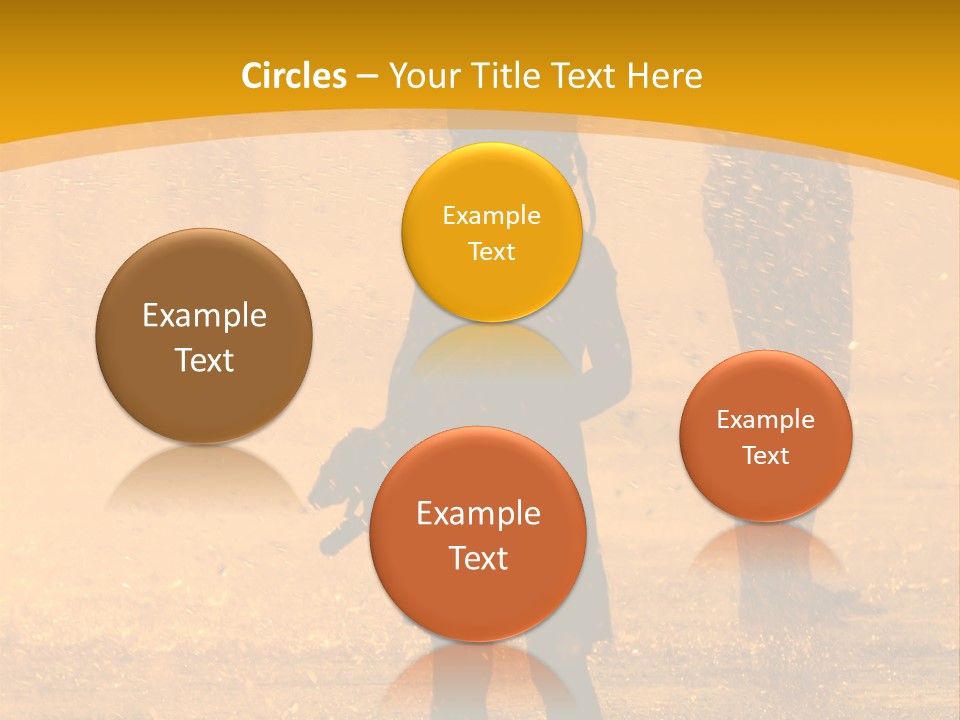 A Girl Standing In The Rain With Her Hands In Her Pockets PowerPoint Template