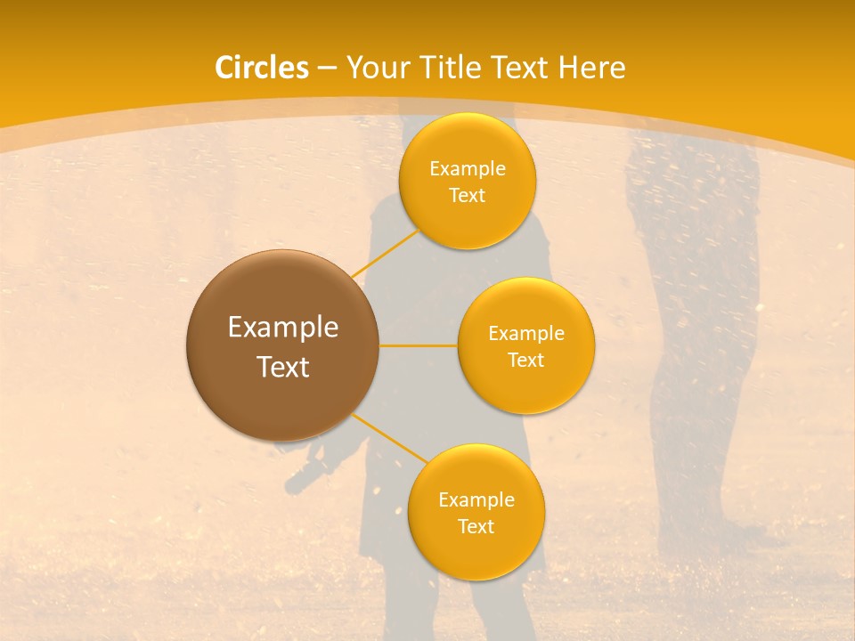 A Girl Standing In The Rain With Her Hands In Her Pockets PowerPoint Template