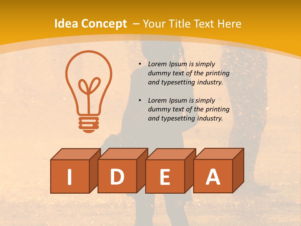 A Girl Standing In The Rain With Her Hands In Her Pockets PowerPoint Template