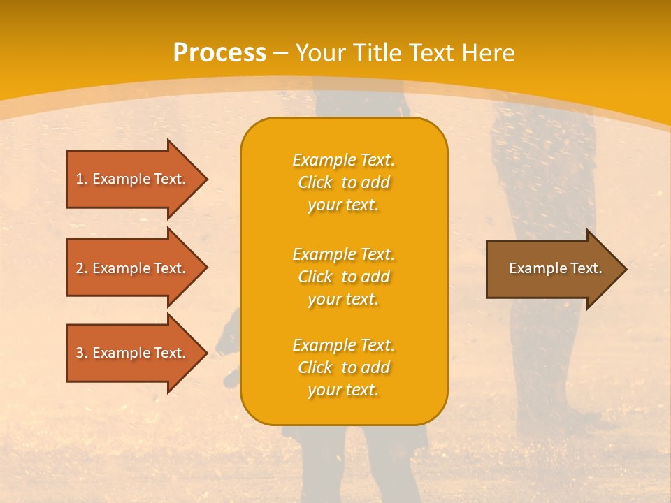 A Girl Standing In The Rain With Her Hands In Her Pockets PowerPoint Template