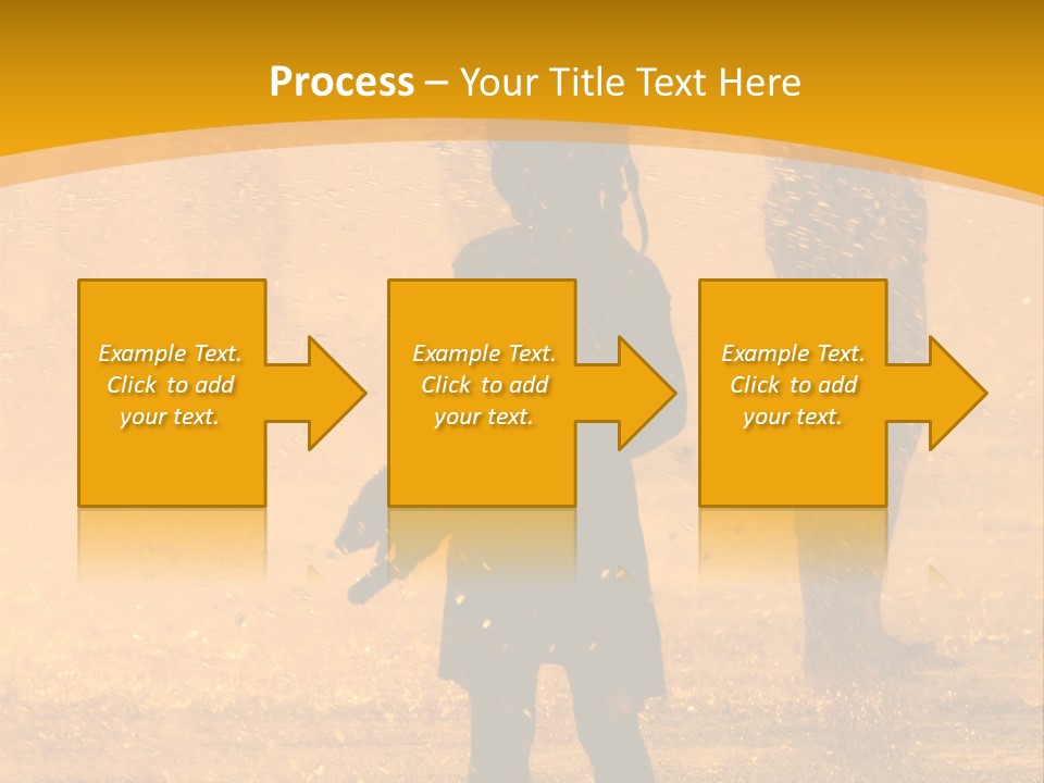 A Girl Standing In The Rain With Her Hands In Her Pockets PowerPoint Template