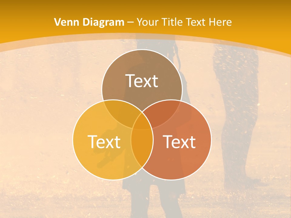 A Girl Standing In The Rain With Her Hands In Her Pockets PowerPoint Template