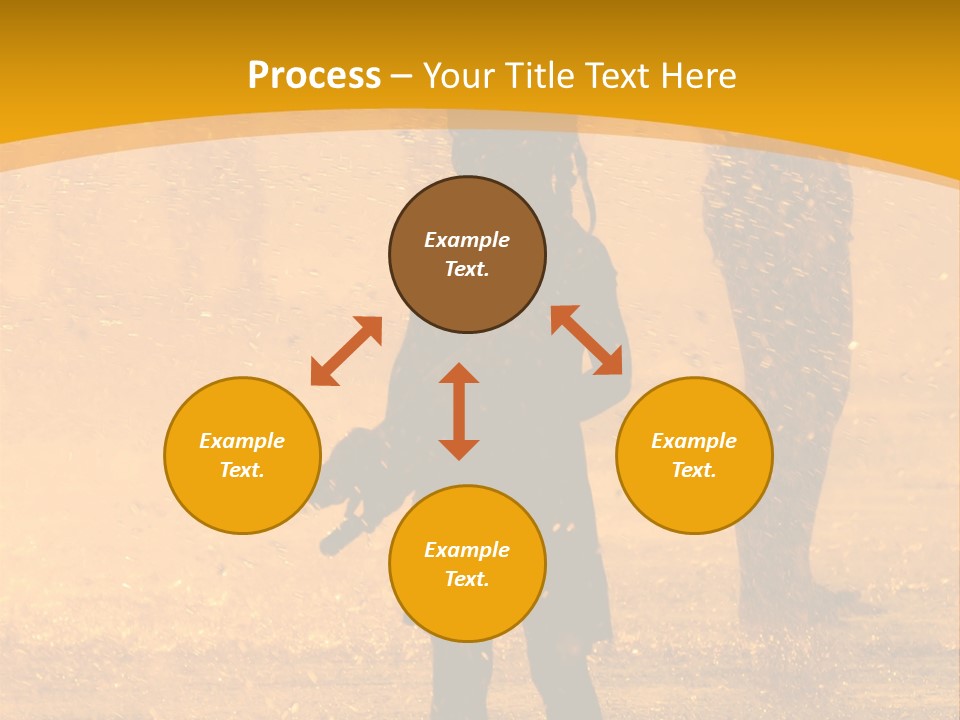 A Girl Standing In The Rain With Her Hands In Her Pockets PowerPoint Template